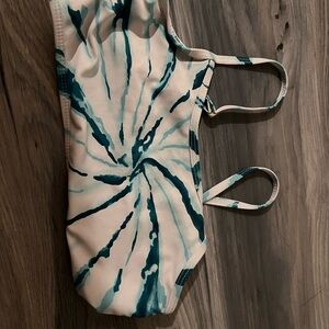 SHEIN Blue and White Tie-Dye Bikini